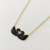 Picture of Black Double Swan Necklace