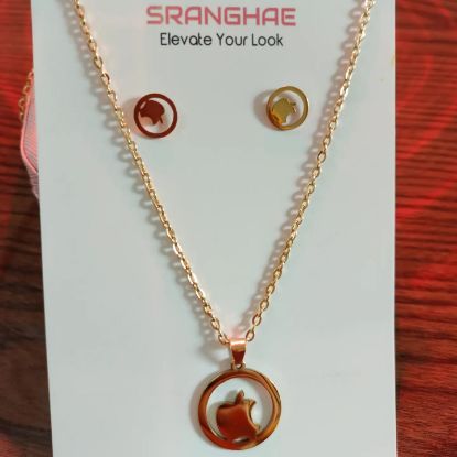 Picture of Golden Apple Necklace Set