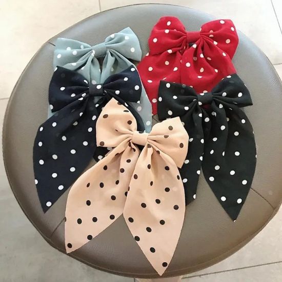 Picture of Polka Dot Bow Clip