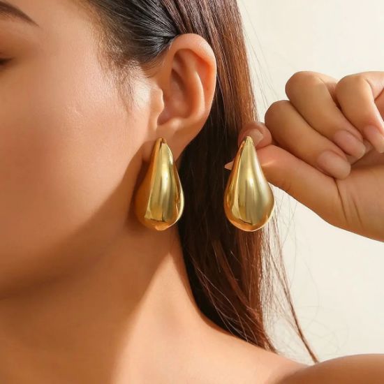 Picture of Stainless Steel Teardrop Earrings